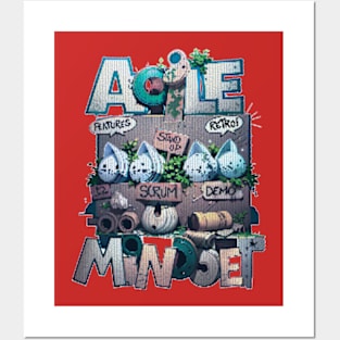 Agile is a mindset XMAS version Posters and Art